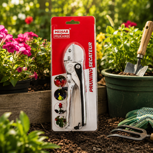 Professional Bypass Pruning Secateur | Heavy-Duty Garden Pruning Shears for Plants, Flowers & Branches