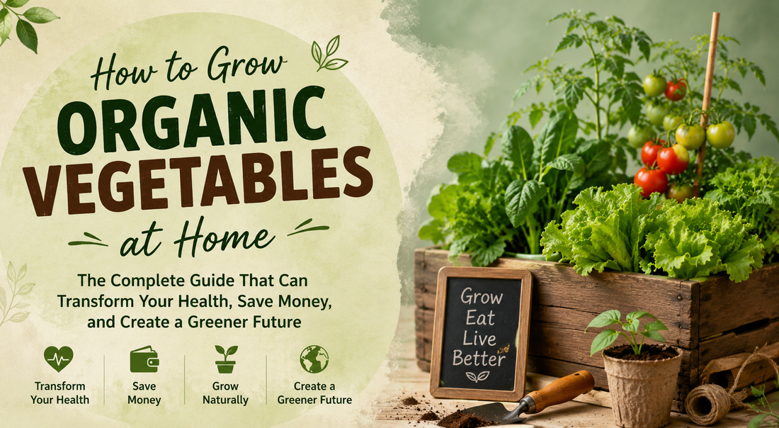 How to Grow Organic Vegetables at Home: The Complete Guide That Can Transform Your Health, Save Money, and Create a Greener Future