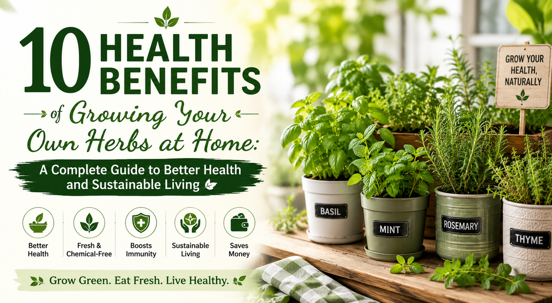10 Health Benefits of Growing Your Own Herbs at Home: A Complete Guide to Better Health and Sustainable Living