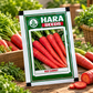 Hara Seeds Red Carrot Desi Seeds – Premium Red Gajar Vegetable Seeds for Home Gardening & Farming | High Germination Carrot Seeds for Winter Cultivation | 10g & 1kg Packs