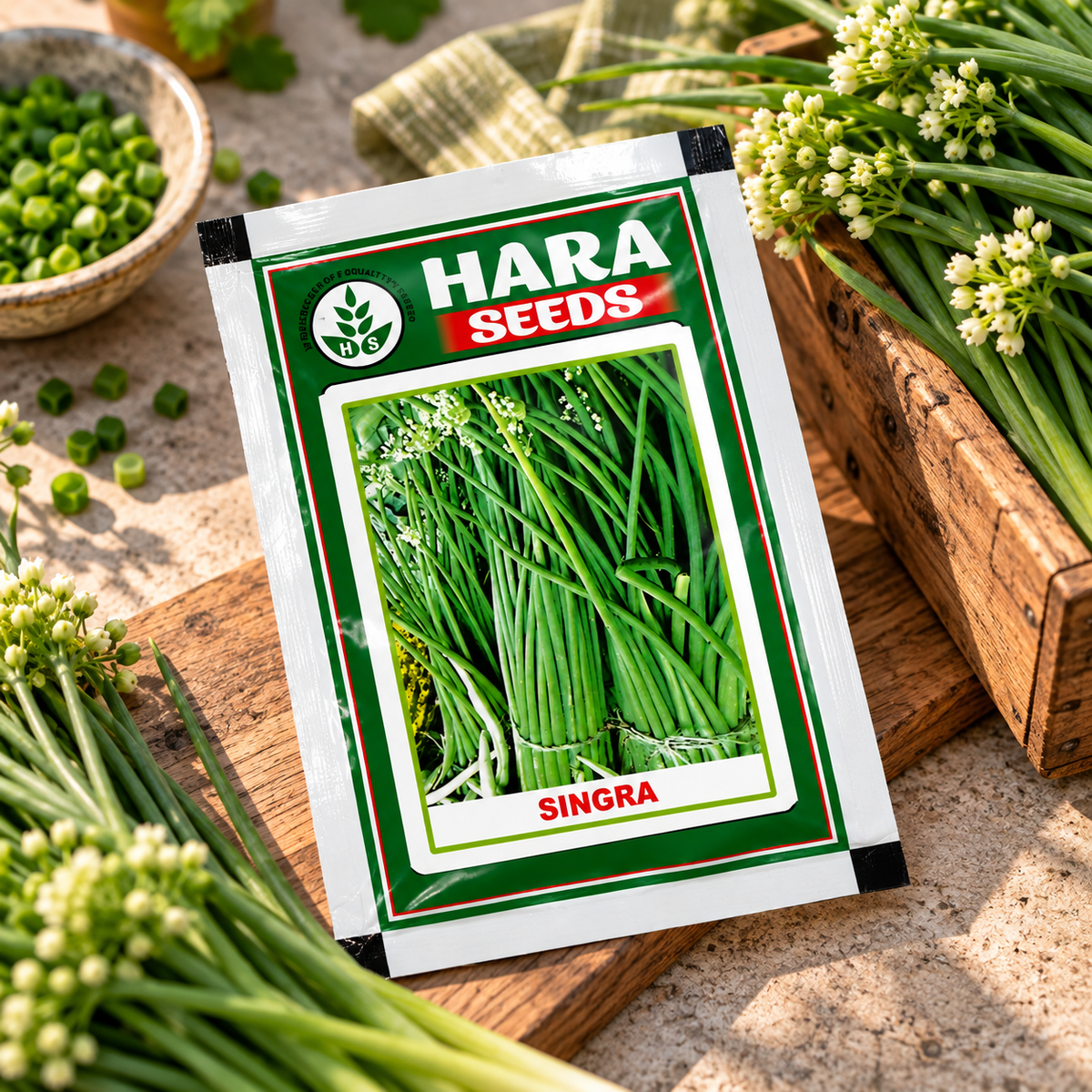 Hara Seeds Singra (Mongra) Vegetable Seeds 10g – Premium Quality Seeds for Kitchen Garden, Terrace Gardening & Home Vegetable Growing