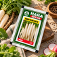 Hara Seeds Noor Palak Patta Radish Seeds for Home Garden & Kitchen Garden | White Long Radish (Mooli) Seeds for Easy Vegetable Growing