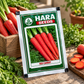 Hara Seeds Red Carrot Desi Seeds – Premium Red Gajar Vegetable Seeds for Home Gardening & Farming | High Germination Carrot Seeds for Winter Cultivation | 10g & 1kg Packs