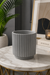 Modern Ribbed Ceramic Planter Pot for Indoor Plants – Premium Decorative Flower Pot for Home, Office & Tabletop Décor