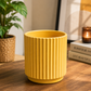 Modern Ribbed Ceramic Planter Pot for Indoor Plants – Premium Decorative Flower Pot for Home, Office & Tabletop Décor