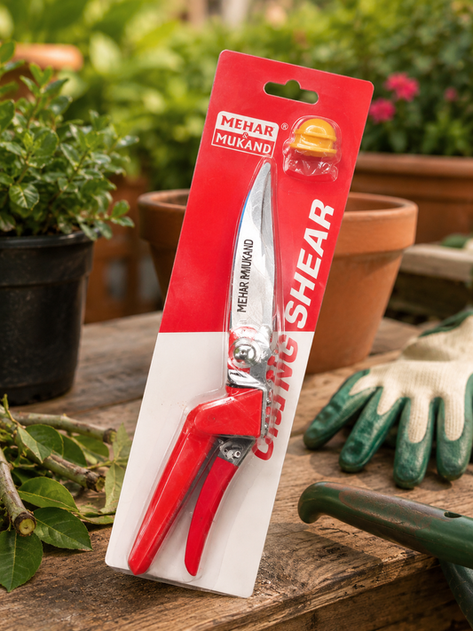 Heavy-Duty Garden Pruning Shear for Cutting Branches, Flowers, Shrubs & Fruit Trees | Professional Stainless Steel Hand Pruner with Ergonomic Handle