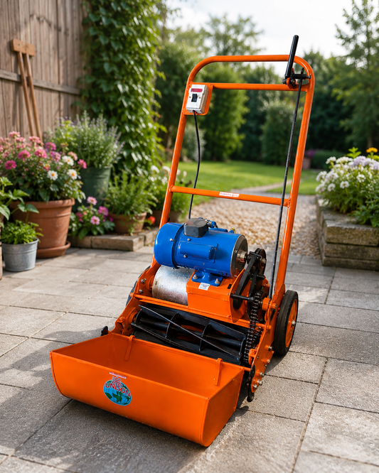 Heavy-Duty Electric Reel Lawn Mower with Grass Catcher | Precision Grass Cutting Machine