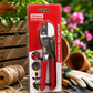 Heavy-Duty Bypass Pruning Secateur for Garden Plants, Flowers, Shrubs & Fruit Trees | Sharp Carbon Steel Hand Pruning Shears with Non-Slip Grip