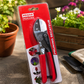 Heavy-Duty Bypass Pruning Secateur for Garden Plants, Flowers, Shrubs & Fruit Trees | Sharp Carbon Steel Hand Pruning Shears with Non-Slip Grip