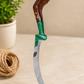 Heavy-Duty Curved Harvesting Sickle with Wooden Handle for Cutting Grass, Weeds & Crops | High Carbon Steel Hand Farming Tool