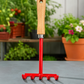 Heavy-Duty 5-Tine Hand Garden Rake with Wooden Handle for Soil Loosening, Weeding & Garden Cultivation | Steel Mini Hand Cultivator Tool