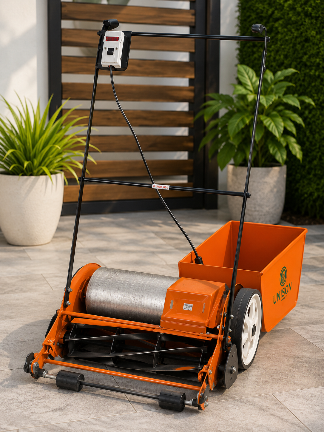 Heavy Duty Electric Motor Lawn Mower with Grass Collection Box for Efficient Lawn Grass Cutting and Garden Maintenance