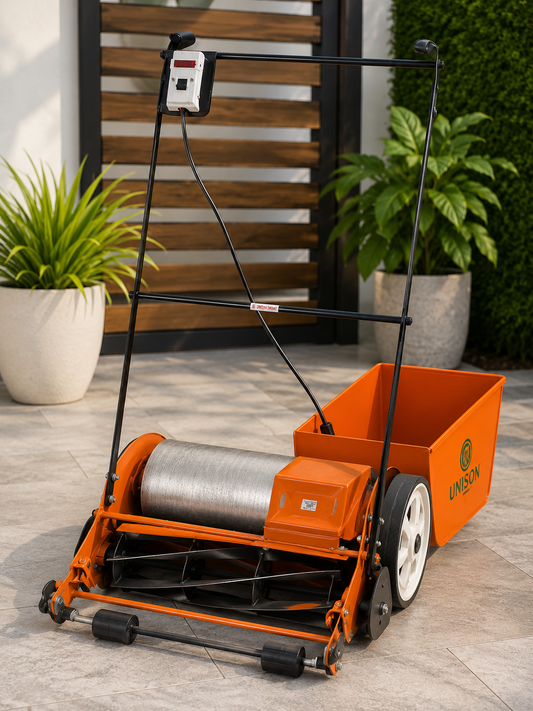 Heavy Duty Electric Motor Lawn Mower with Grass Collection Box for Efficient Lawn Grass Cutting and Garden Maintenance