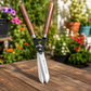 Heavy-Duty Manual Hedge Shear with Wooden Handles for Trimming Hedges, Shrubs, Bushes & Ornamental Plants | Professional Steel Garden Hedge Trimmer