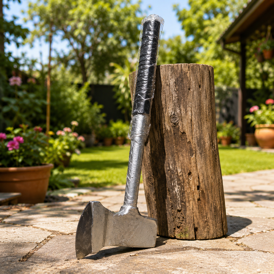 Heavy-Duty Garden Hoe with Pick Axe for Digging, Weeding, Soil Loosening & Trenching | Steel Pick Mattock with Ergonomic Handle for Farming & Gardening