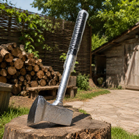 Heavy-Duty Garden Hoe with Pick Axe for Digging, Weeding, Soil Loosening & Trenching | Steel Pick Mattock with Ergonomic Handle for Farming & Gardening