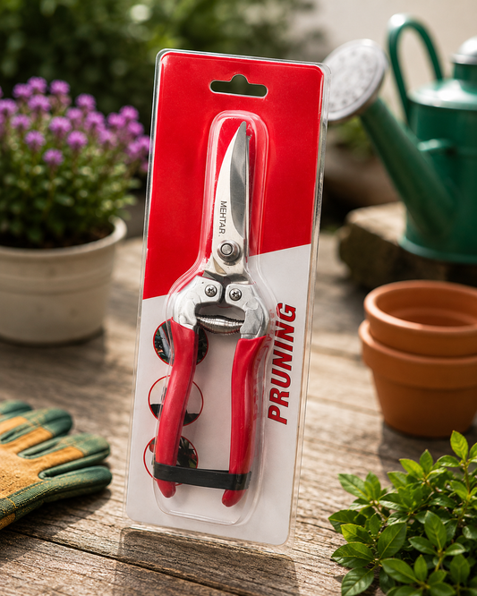 Heavy-Duty Bypass Pruning Secateur with Ergonomic Non-Slip Handle for Garden Pruning, Flower Cutting & Fruit Tree Trimming | Professional Gardening Hand Pruner