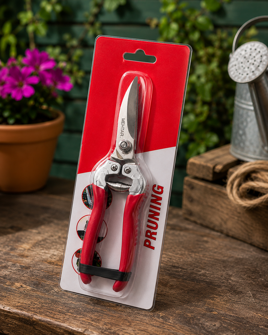 Heavy-Duty Bypass Pruning Secateur with Ergonomic Non-Slip Handle for Garden Pruning, Flower Cutting & Fruit Tree Trimming | Professional Gardening Hand Pruner