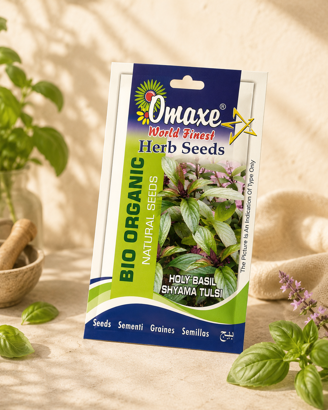 Basil Herb Seeds – Premium Quality Seeds for Home Garden, Balcony Planters & Organic Farming