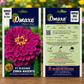 Omaxe Hybrid Seeds F1 Elegans Zinnia Magenta Flower Seeds for Home Garden