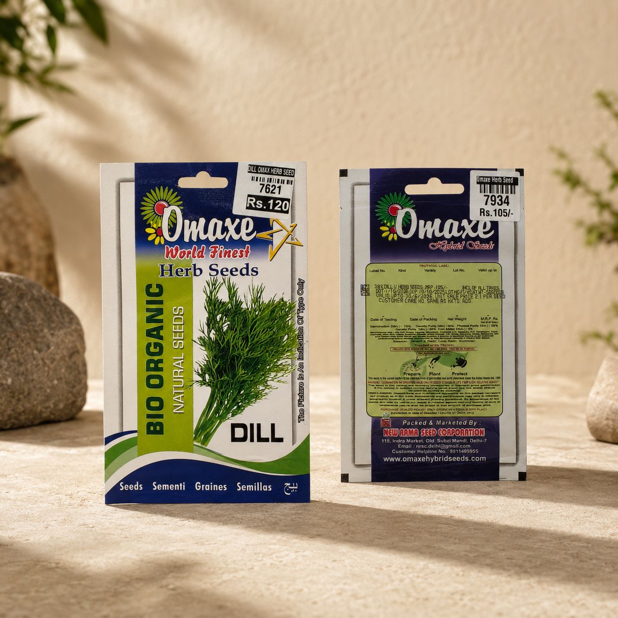 High Quality Dill Seeds for Organic Gardening - Premium Quality Seeds for Home Garden, Balcony Planters & Farming