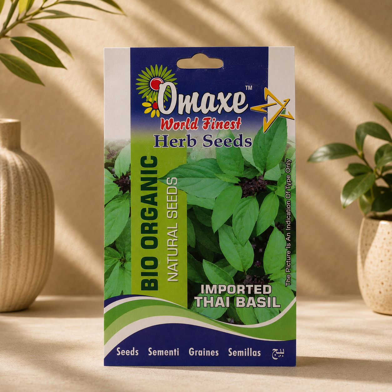 Imported Thai Basil Seeds for Indoor & Outdoor Gardening – Fast Growing Aromatic Herb Plant