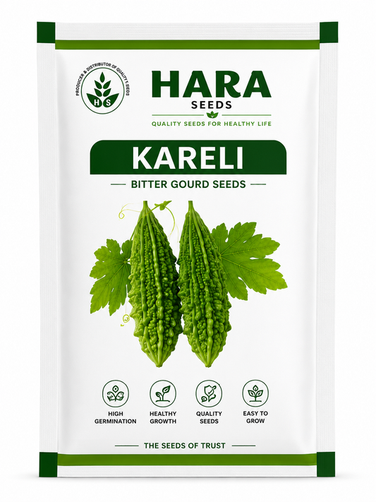 HARA Seeds Kareli (Bitter Gourd) Seeds – High Germination Vegetable Seeds for Home Gardening & Farming