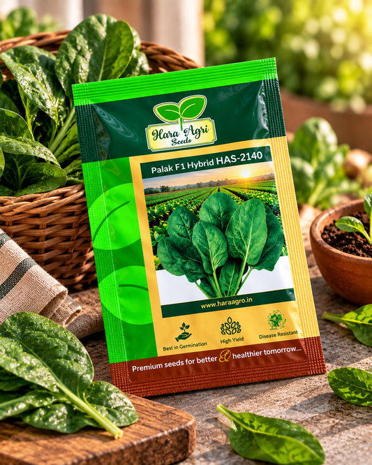 Palak F1 Hybrid HAS-2140 – Premium Spinach Seeds for High Yield, Fast Growth & Healthy Green Leaf Production