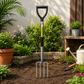 Heavy-Duty Steel Garden Digging Fork with Ergonomic D-Handle for Soil Turning, Aeration, Composting & Gardening | Durable Garden Fork for Farming & Landscaping