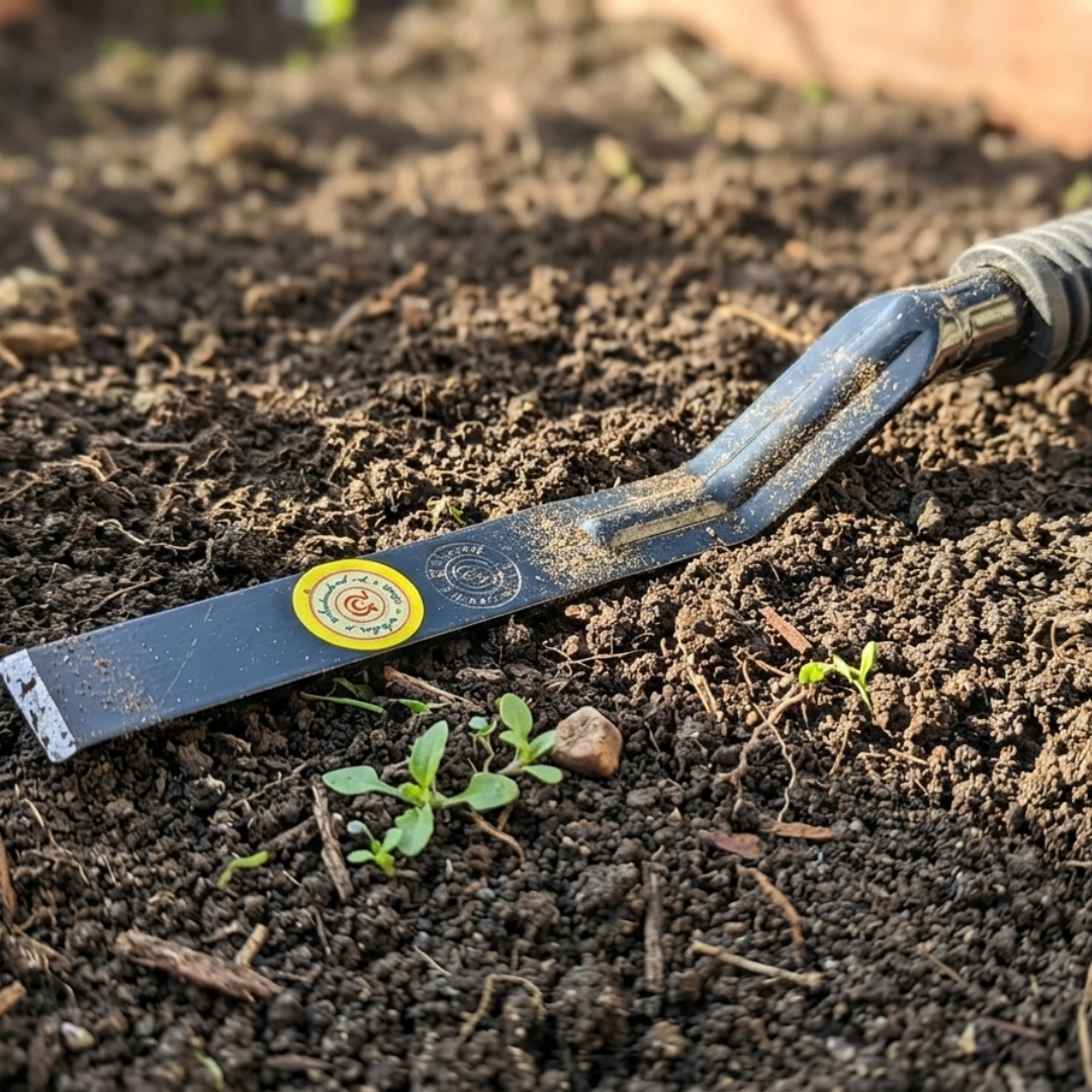 Narrow Blade Khurpi for Weeding, Soil Loosening & Plant Care | Heavy Duty Garden Hand Tool