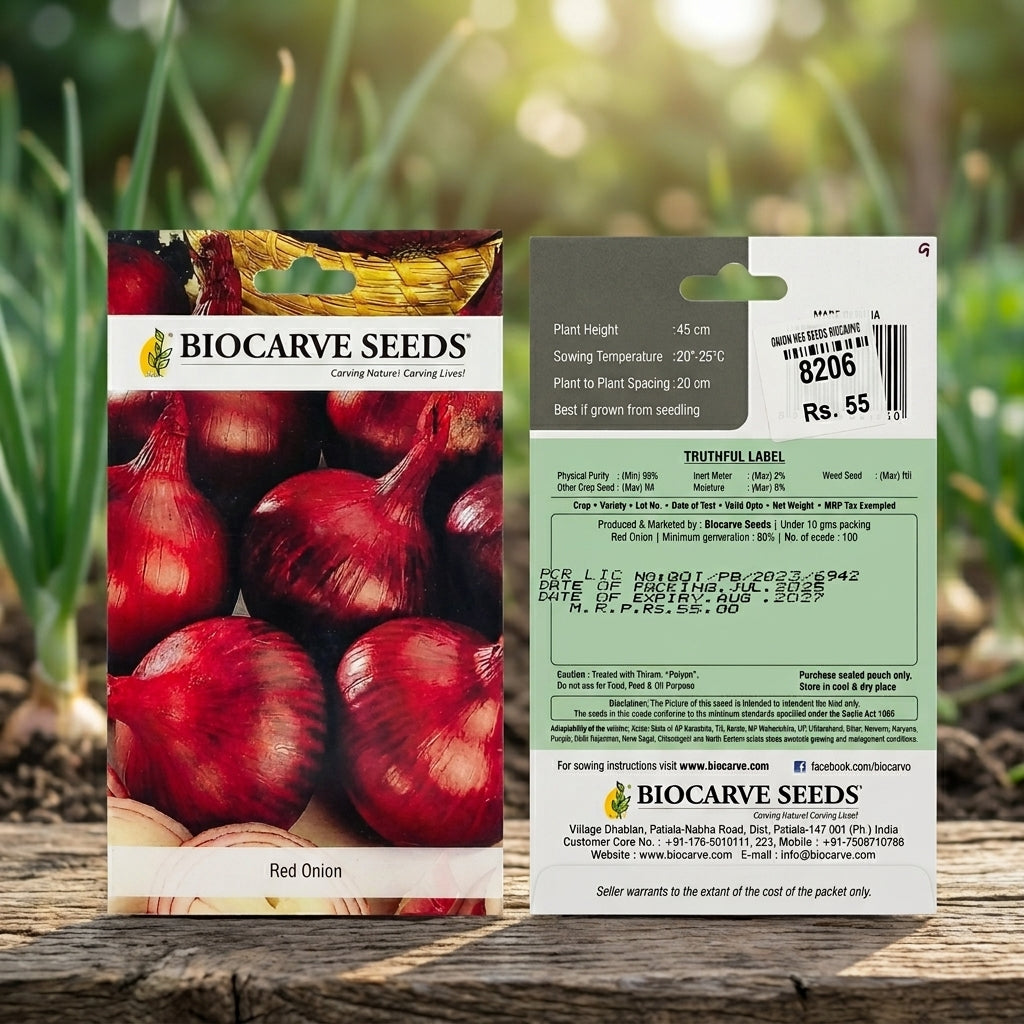 Premium Onion Seeds for High Yield Bulb Farming & Kitchen Gardening in India