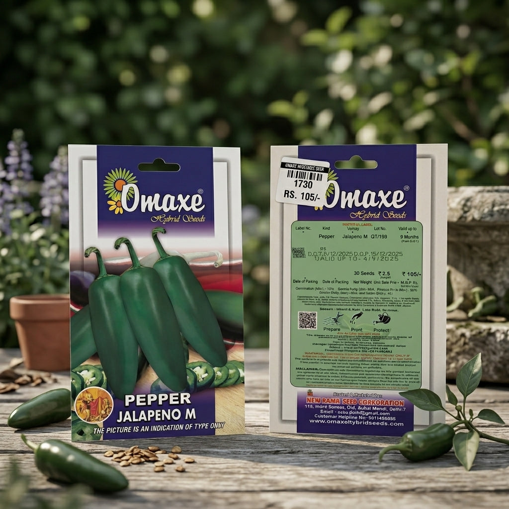 Premium Pepper Jalapeno M Seeds for High Yield Hot Pepper Farming in India