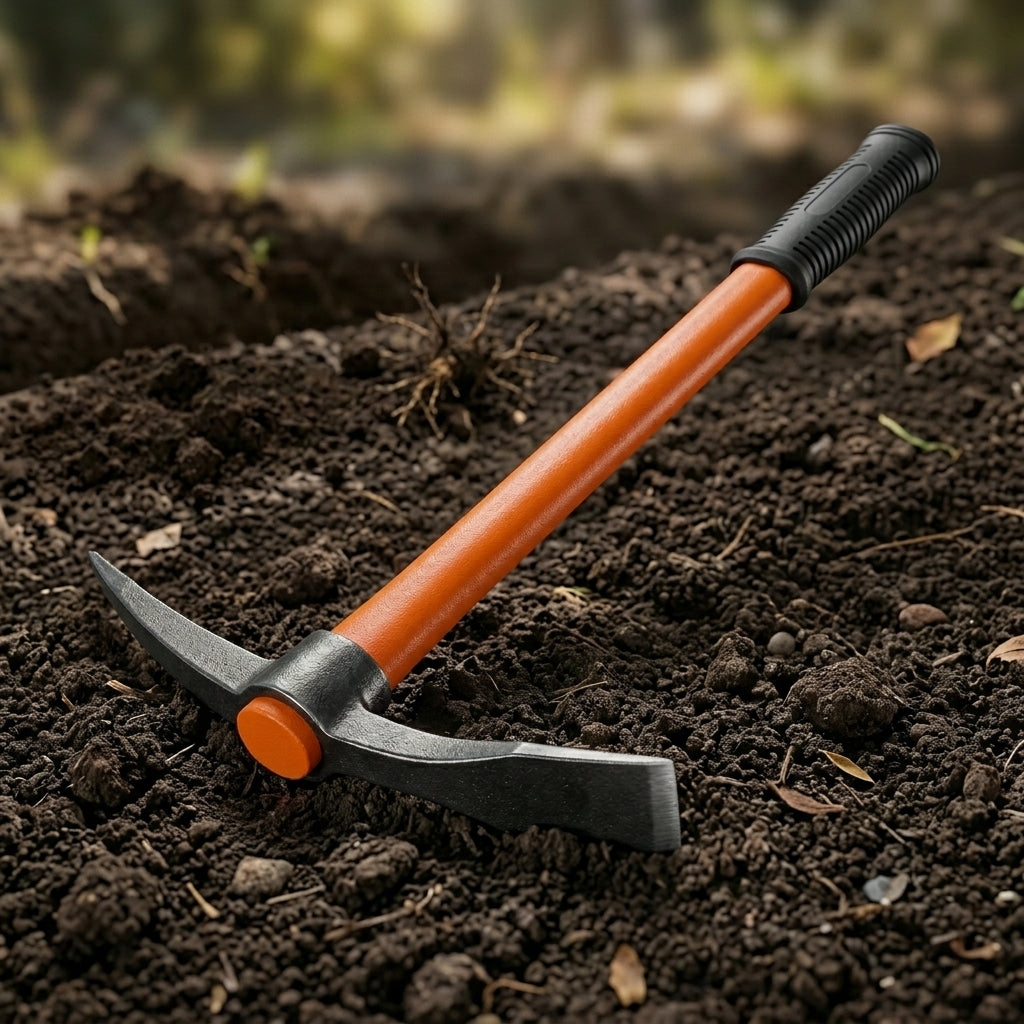 Pick Mattock Garden Tool for Breaking Hard Soil, Digging & Trenching | Garden Tool