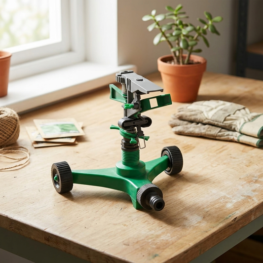 360° Garden Sprinkler for Lawn Watering & Irrigation | Adjustable Rotary Sprinkler with Stable Base