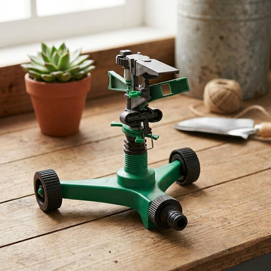 360° Garden Sprinkler for Lawn Watering & Irrigation | Adjustable Rotary Sprinkler with Stable Base