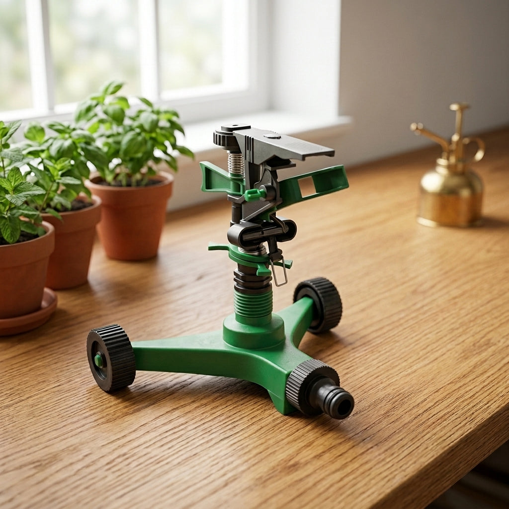 360° Garden Sprinkler for Lawn Watering & Irrigation | Adjustable Rotary Sprinkler with Stable Base