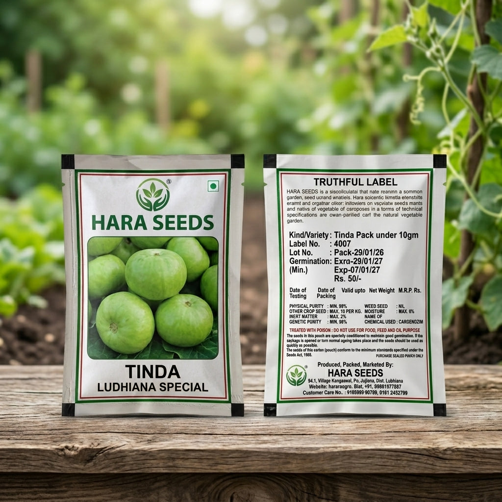 Premium Tinda Seeds for High Yield Apple Gourd Farming & Kitchen Gardening in India