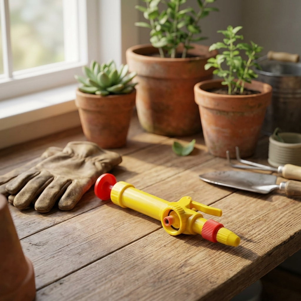 Mini Sprayer Yellow for Watering Plants & Garden Spraying | Hand Pressure Spray Bottle